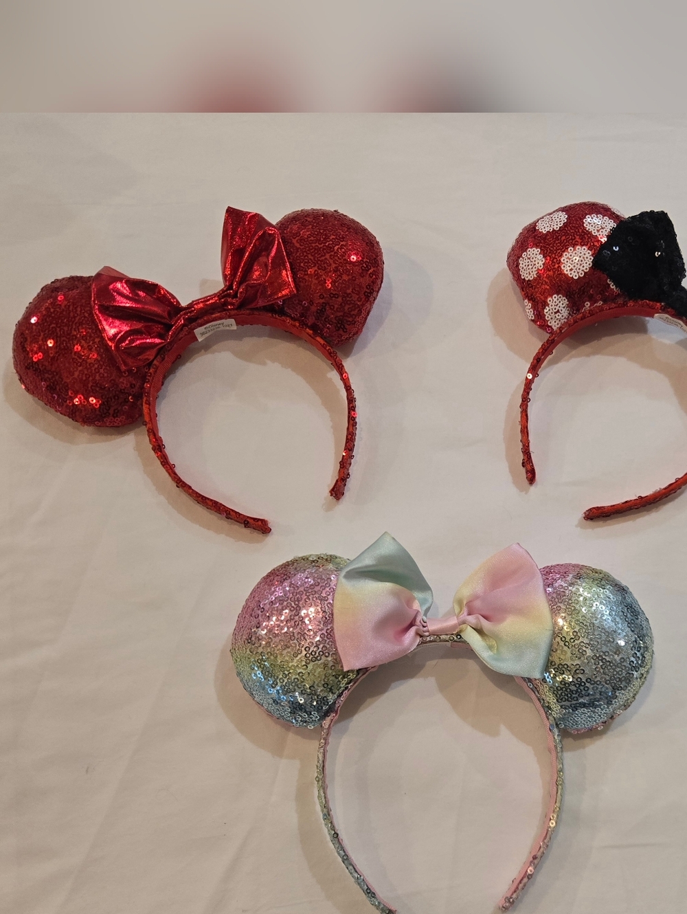Disney - Minnie Mouse Plush Ears Multi colored Set of 3 - (OS)